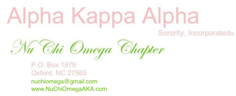 Nu Chi Omega Chapter Alpha Kappa Alpha Sorority, Inc.